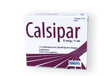 CALSIPAR 5 MCG/ML ENJEKSIYONLUK COZELTI ICEREN AMPUL (5 AMPUL)